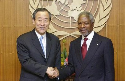 Ông Kofi Annan dẫn đầu đoàn đàm phán đến Syria
