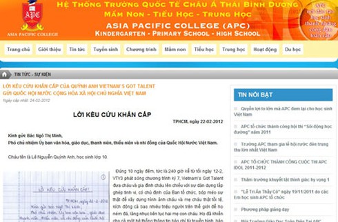 Bị 'ném đá', Quỳnh Anh viết thư kêu cứu Đại biểu quốc hội?