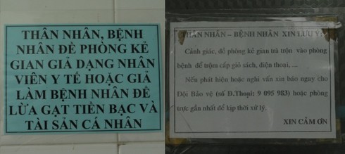 TP.HCM: Trộm cắp tại bệnh viện hoành hành