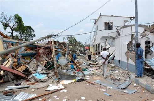 Công Gô kêu gọi quốc tế giúp dọn dẹp hậu quả nổ kho vũ khí