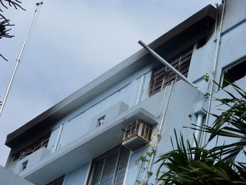 Máy lạnh phát hỏa thiêu cháy văn phòng công ty gi