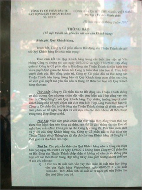 Dự án binh đoàn 12: “Con nợ” tiếp tục ép “chủ nợ”