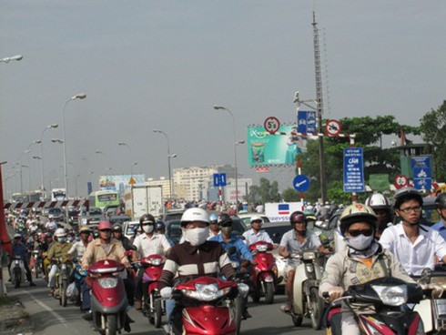 TP.HCM: Phương tiện giao thông tăng gấp đôi trong 3 năm