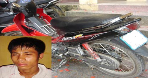 Cướp xe máy trên đê
