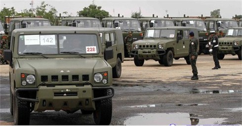 Hình ảnh 257 xe quân dụng Trung Quốc chuyển giao cho Campuchia