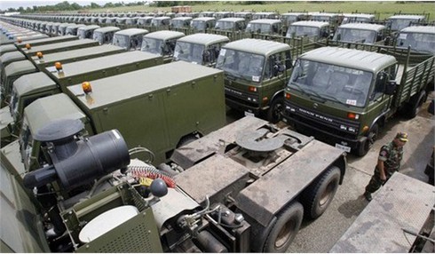 Hình ảnh 257 xe quân dụng Trung Quốc chuyển giao cho Campuchia