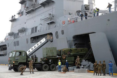 Cận cảnh Nhật triển khai hệ thống đánh chặn tên lửa Triều Tiên