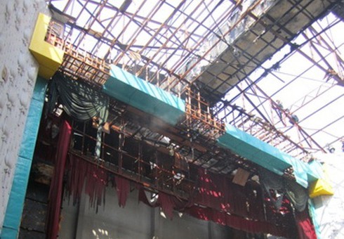 Rạp Thăng Long bùng cháy dữ dội