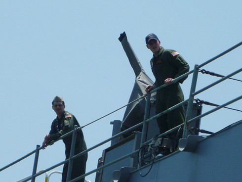 Những hình ảnh đầu tiên 3 chiến hạm Hoa Kỳ thăm Đà Nẵng