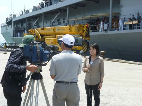 Những hình ảnh đầu tiên 3 chiến hạm Hoa Kỳ thăm Đà Nẵng