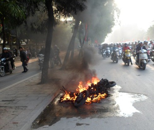 Bộ Công an: Cháy xe máy, ô tô do chập điện chiếm tỷ lệ cao