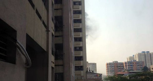 Cháy lớn ở làng sinh viên Hacinco