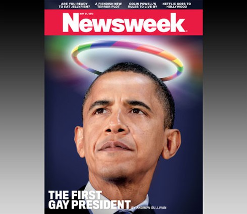 Newsweek gây sốc với bìa `Tổng thống đồng tính`