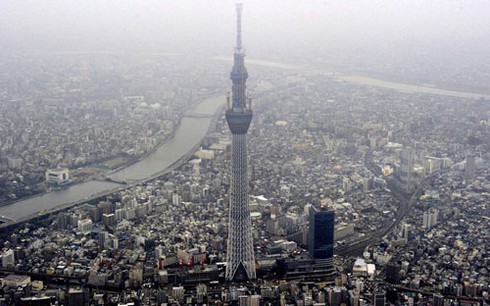 Xem cảnh hoành tráng của tòa tháp Tokyo Sky Tree