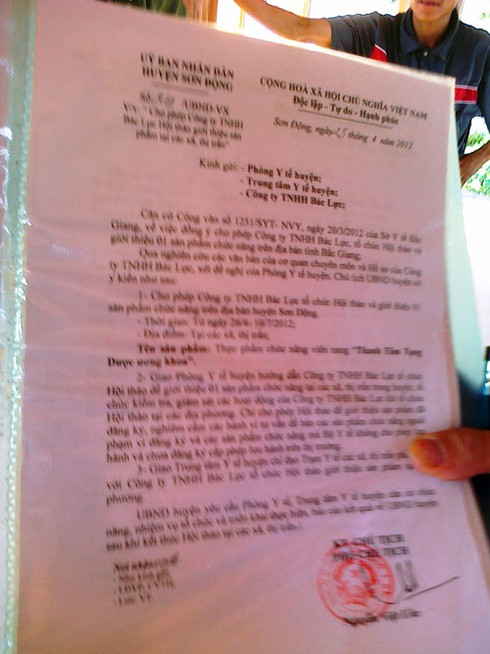 Mượn danh hội thảo để bán dạo… “thuốc tiên”