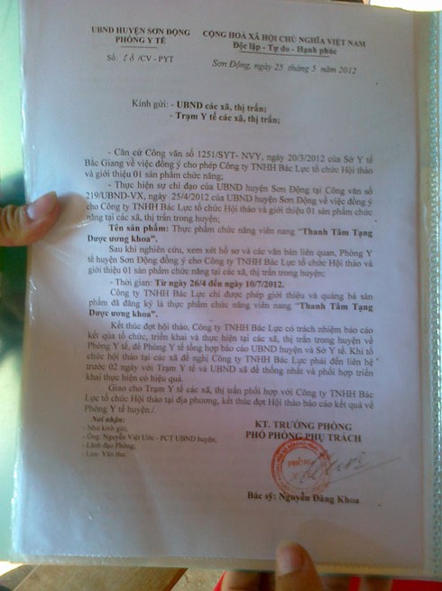 Mượn danh hội thảo để bán dạo… “thuốc tiên”