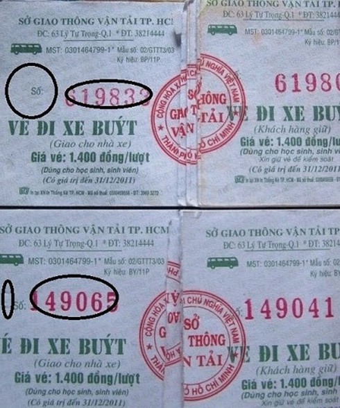 Vé xe buýt giả ngày càng khó kiểm soát