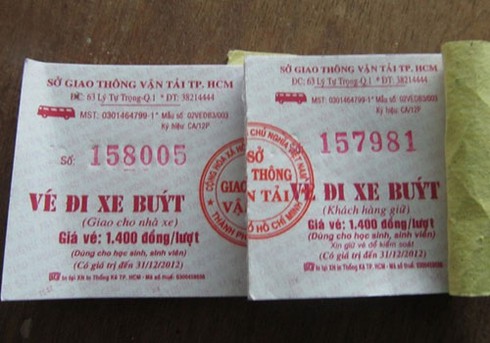 Vé xe buýt giả ngày càng khó kiểm soát