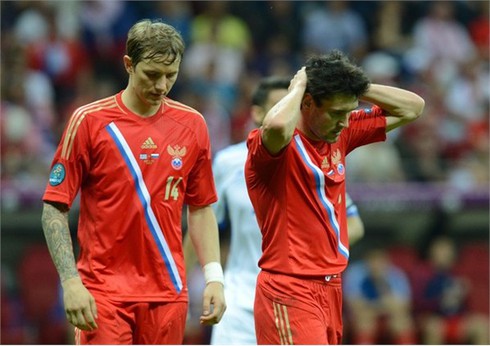 Thua sốc Hy Lạp, Nga sớm chia tay EURO 2012