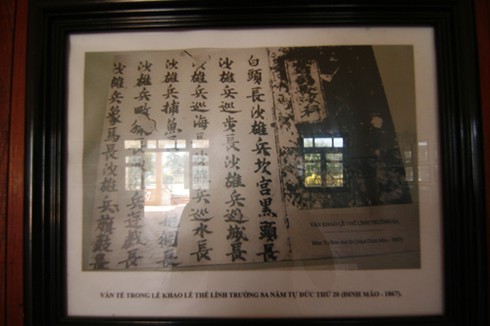 Chiêm ngưỡng hàng trăm dấu tích về Hoàng Sa ở Lý Sơn