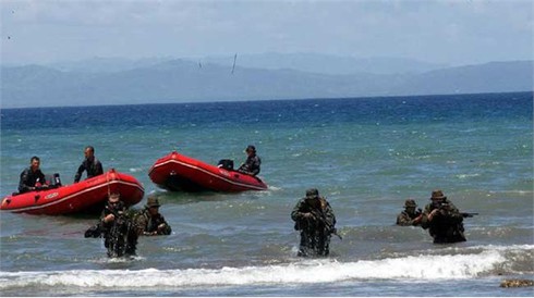 Ảnh đặc nhiệm Mỹ, Philippines tập trận hải quân