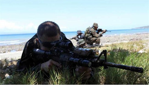 Ảnh đặc nhiệm Mỹ, Philippines tập trận hải quân