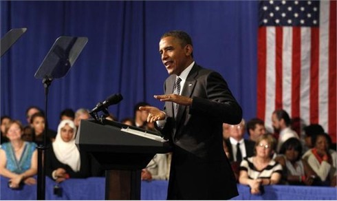 Hình ảnh ông Obama thân thiện với người dân