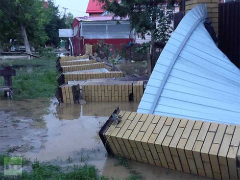Ảnh miền Nam nước Nga tan hoang trong lũ lụt