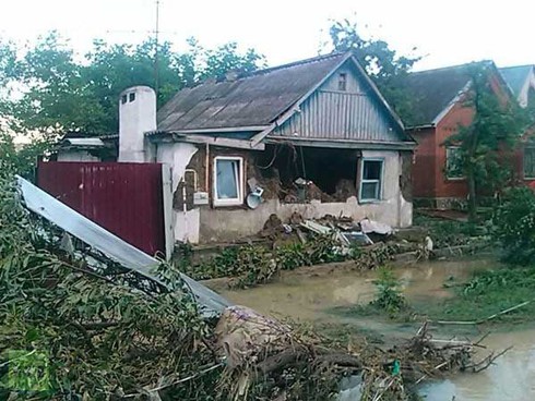 Ảnh miền Nam nước Nga tan hoang trong lũ lụt