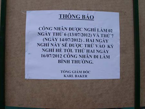 Hà Nội: Bị cấm ốm, hơn 400 công nhân đình công