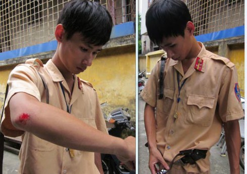 ‘Giang hồ’ đất Cảng tấn công CSGT Hà Nội giữa phố