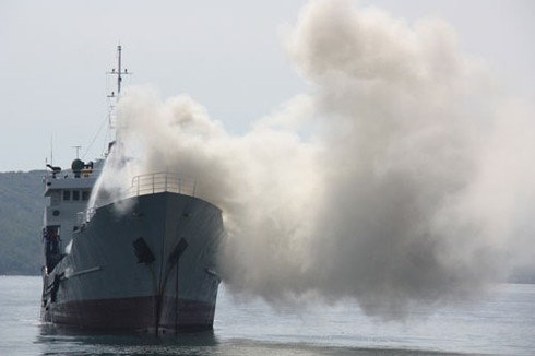 Diễn tập tìm kiếm cứu nạn trên biển