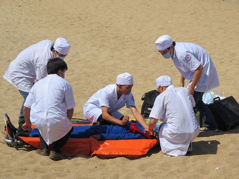 Diễn tập tìm kiếm cứu nạn trên biển