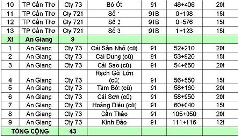 Cảnh báo 43 cây cầu mất an toàn khu vực phía Nam