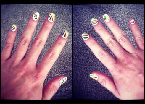 Nghệ thuật vẽ nail ấn tượng tại Olympic 2012