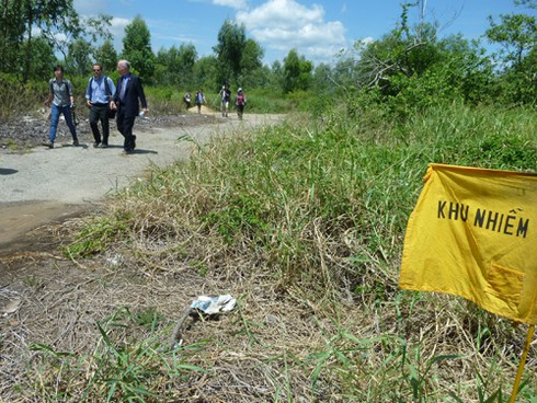 Sen vẫn nở trong điểm nhiễm độc dioxin cạnh sân bay Đà Nẵng