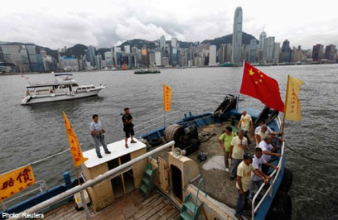 Nhật Bản bắt 5 người Trung Quốc xâm nhập đảo Senkaku