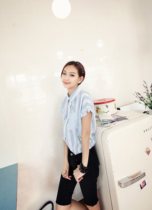 Mặc đẹp với sơ mi công sở mùa thu