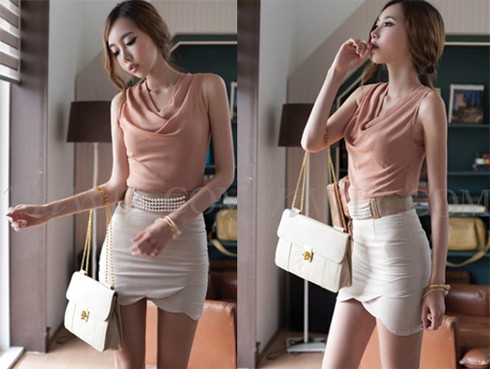 họn trang phục tông màu nhẹ nhàng đón thu sang