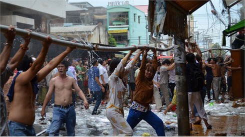 Cháy lớn tại chợ Mỹ Tho