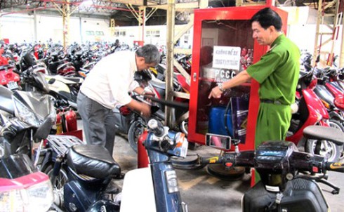 Bãi giữ xe phải đảm bảo diện tích tối thiểu 2,5 m2/xe máy