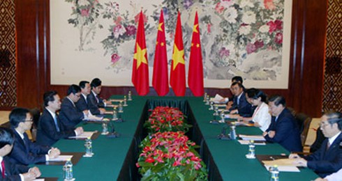 Thủ tướng Nguyễn Tấn Dũng gặp Phó Chủ tịch Trung Quốc Tập Cận Bình