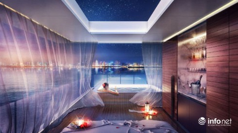 Mát mẻ với biệt thự bảy nổi ba chìm giữa biển khơi Dubai - ảnh 4