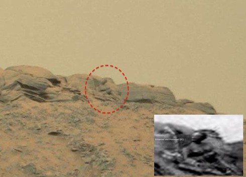 Phát hiện vật thể giống tượng Phật trên sao Hỏa? - ảnh 1