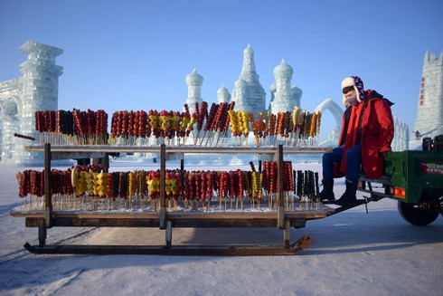 Rực rỡ lễ hội băng đăng quốc tế Cáp Nhĩ Tân - ảnh 13