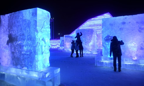 Rực rỡ lễ hội băng đăng quốc tế Cáp Nhĩ Tân - ảnh 7