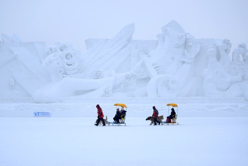 Rực rỡ lễ hội băng đăng quốc tế Cáp Nhĩ Tân - ảnh 9