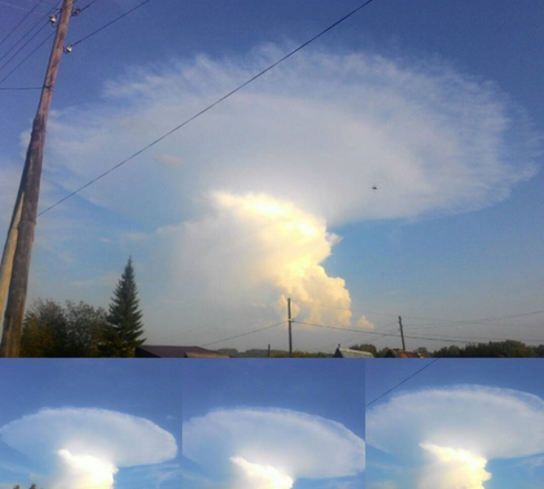 Mây hình nấm khổng lồ bất ngờ xuất hiện ở Siberia - ảnh 5