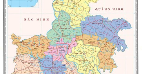 Hải Dương sẽ sáp nhập 53 đơn vị hành chính cấp xã bản đồ huyện Cẩm Giàng - Hải Dương: \