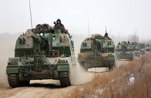 100.000 binh sĩ Trung Quốc tập trận gần Triều Tiên - ảnh 1